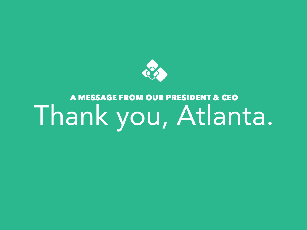 Featured image for “Thank you, Atlanta”